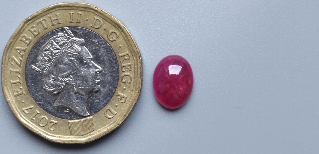 Natural Ruby Gemstone, AAA+++ Red Ruby Smooth Polished Oval Cabochon ...