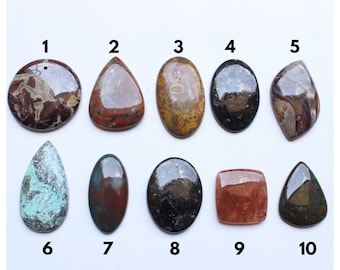 10 PCS Cabochon Gemstone Natural Multi Untreated Unheated Cabochon Loose Gemstone Loose Cabochon Stone Jewelry Supplies
