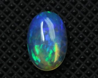 9 x 6 MM, naturlig etiopisk opal cabochon, AAA++ högkvalitativ naturlig oval flashig eldopal, Welo etiopisk opal lös ädelsten smyckestillbehör