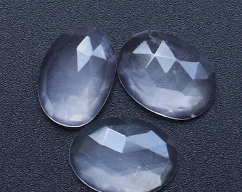 Quarz Edelstein natürliche Rosenquarz Rosenschnitt facettierte Cabochon Lose Edelstein, Quarz Schnitt facettiert, Rosenquarz Schmuck machen 13TO13.5 MM