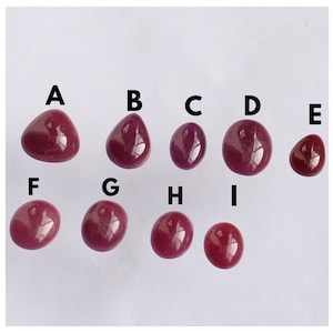 Ruby Cabochon AAA+ Natural Red Ruby Mix Cabochon Loose Gemstone, Ruby Cabochon Unheated Untreated, Top Quality Birthstone For Jewelry Making
