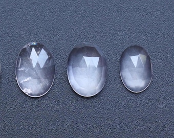 Quarz Edelstein natürliche Rosenquarz Rosenschnitt facettierte Cabochon Lose Edelstein, Quarz Schnitt facettiert, Rosenquarz Schmuck machen 10.5TO12MM