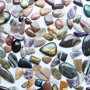 Natural Cabochon Gemstone , Mix Gemstone Cabochon Lot Crystal ,AAA+ Cabochon Gemstone Lot Loose Gemstone Handmade Jewelry Supplies 5 ,10 Pcs