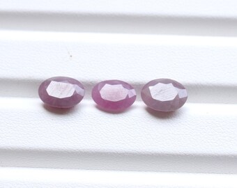 Ruby Gemstone Ruby Faceted Gemstone Emerald Cut Gemstone, Natural Ruby Cut Grade Faceted Emerald Cut Ruby Loose Gemstone10X7,8MM