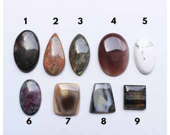Loose Gemstone Cabochon Natural Multi Untreated Unheated Cabochon Gemstone Loose Gemstone Cabochon Stone Jewelry Supplies