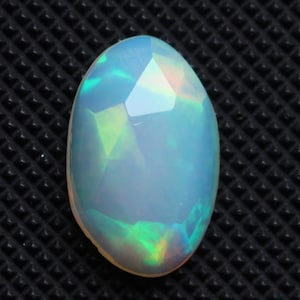 Opal Rose Cut Gemstone , Natural Ethiopian Opal Rose Cut Cabochon, 100% Natural Faceted Rose Cut Ethiopian Opal Cabochon Free Form, 15X10MM