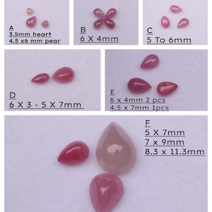 AAA+ NATURAL RUBY Loose Gemstone, Ruby  Unheated Untreated, Top Quality Birthstone For Jewelry Making Loose Gemstone