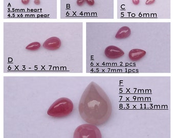 AAA+ NATURAL RUBY Loose Gemstone, Ruby  Unheated Untreated, Top Quality Birthstone For Jewelry Making Loose Gemstone