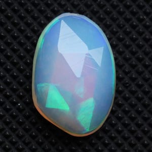 Opal Rose Cut Gemstone , Natural Ethiopian Opal Rose Cut Cabochon, 100% Natural Faceted Rose Cut Ethiopian Opal Cabochon Free Form, 15X10MM