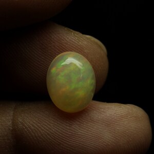 9X11MM AAA+++ Top Grade Natural Ethiopian Oval Flashy Fire Opal Cabochon Welo Opal Making Jewelry 2.60 Ct