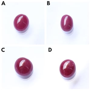 Ruby Cabochon AAA+ Natural Red Ruby Oval Smooth Polished Cabochon Loose Gemstone, Ruby Cabochon Unheated Ruby Loose Cabochon Gemstone