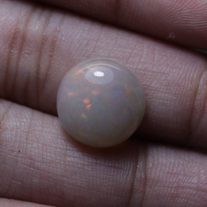 12 MM AAA+++ Top Qualität Natürlicher Äthiopischer Runder Regenbogen Feueropal Cabochon Welo Opal für die Schmuckherstellung