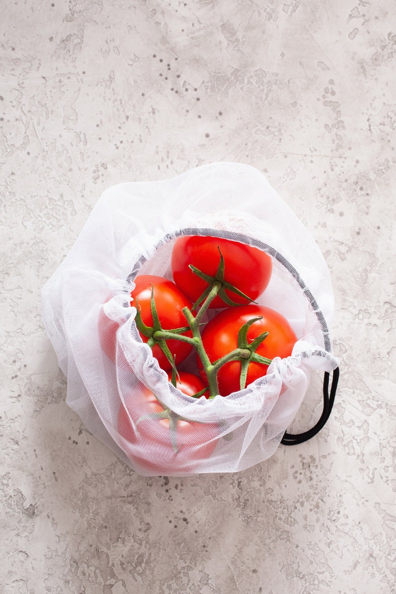 Set of 9 Reusable Produce Bags for Zero waste Grocery Shopping and Sustainable Living. Mesh Produce Bags For Vegetables and Fruits. image 3