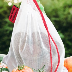 Set of 9 Reusable Produce Bags for Zero waste Grocery Shopping and Sustainable Living. Mesh Produce Bags For Vegetables and Fruits. image 4