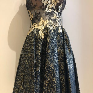 Haute couture evening dress