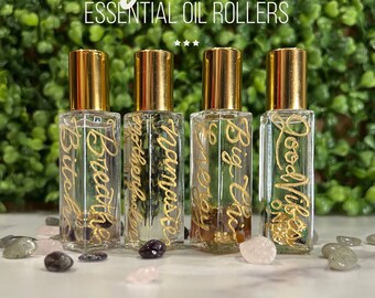 Hand Engraved Essential Oil Rollers