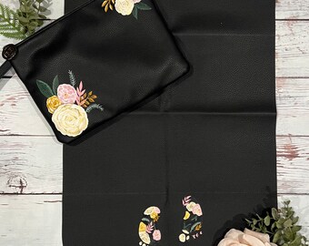 Itzy Ritzy: Hand Painted Chelsea Floral Diaper Clutch & Changing Pad