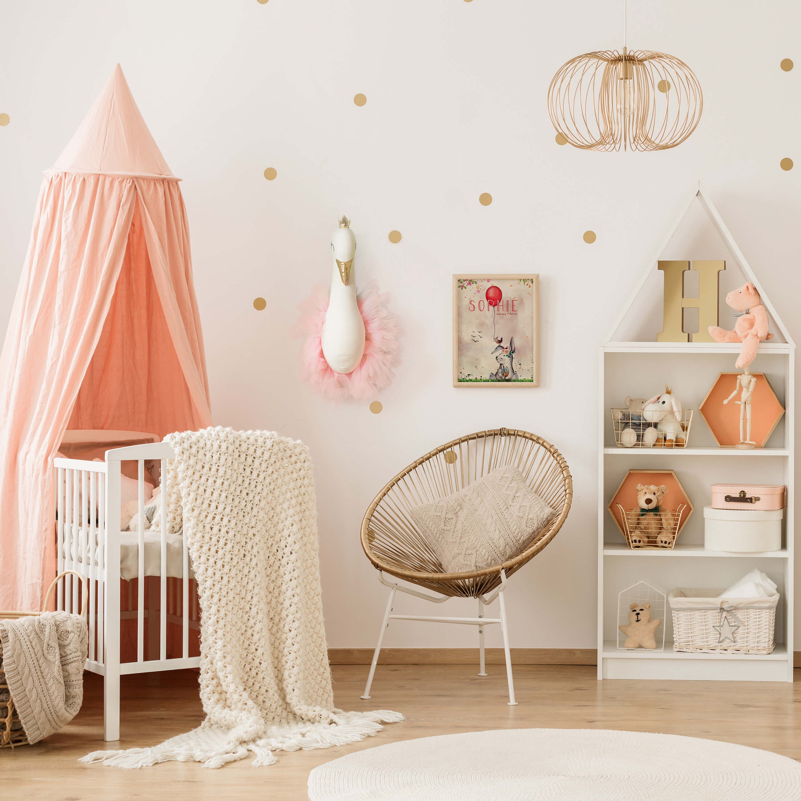 Swan 3D Wall Head Mount Nursery Decor Kids Animal Hanging Etsy