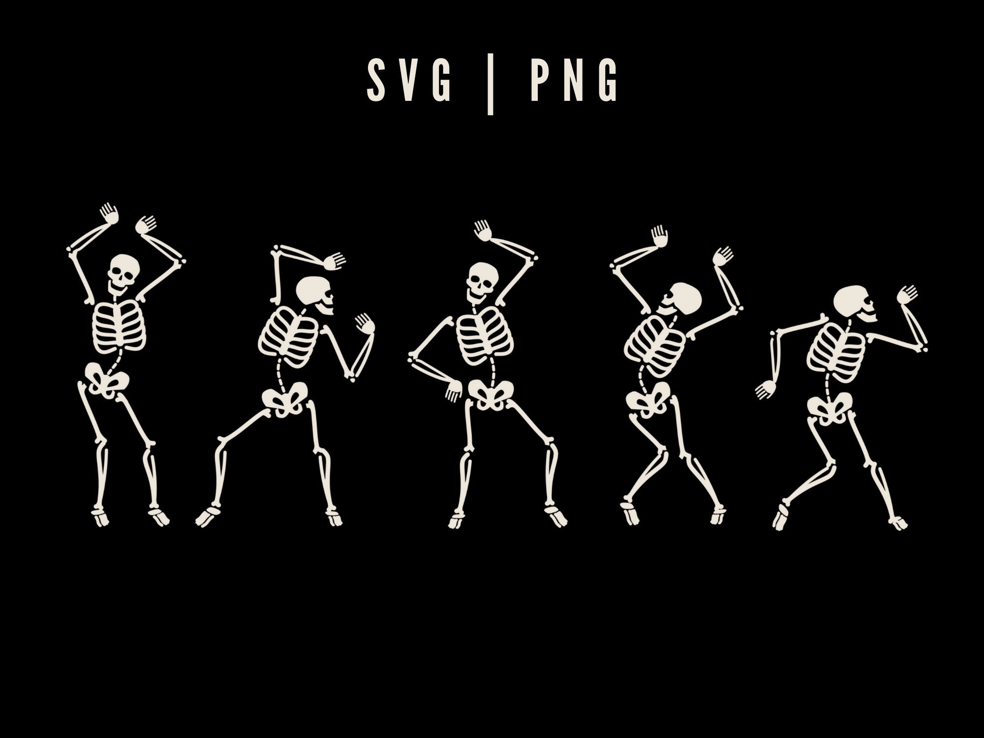 Halloween SVG-Fall svg-Dancing Skeleton svg/png-Dancing Skeletons-Ske…