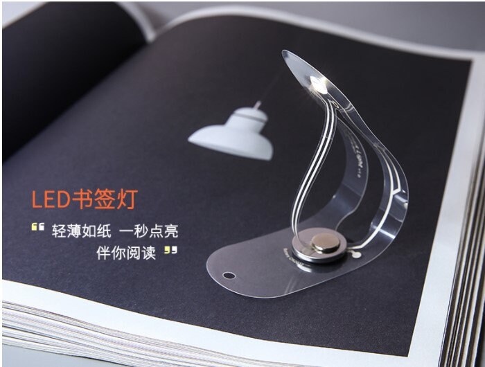 LED Book Light Bookmark UltraThin Booklamp Reading Etsy