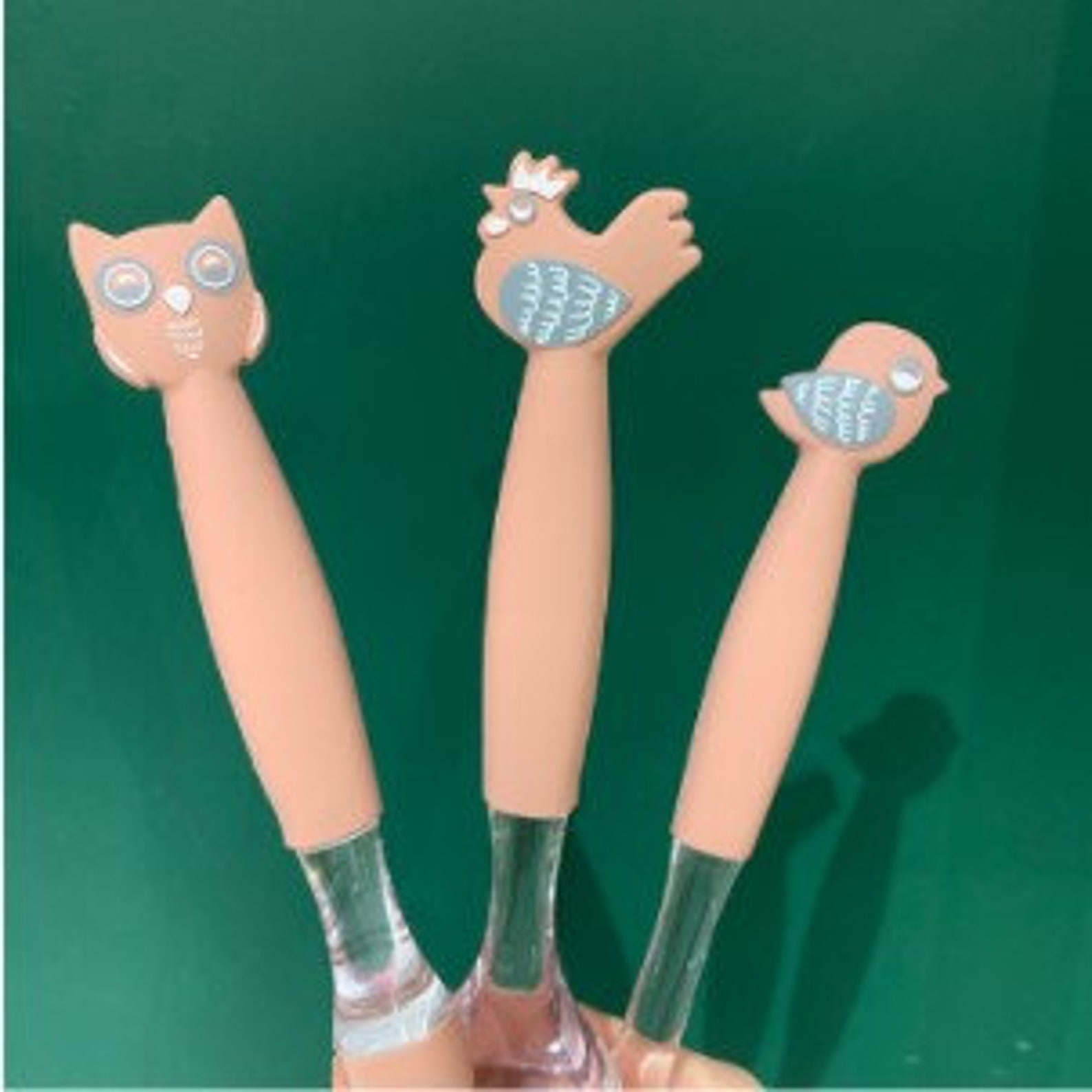 Animal Baking Utensil Set of 3 Silicone Cooking Kitchen Tools Etsy