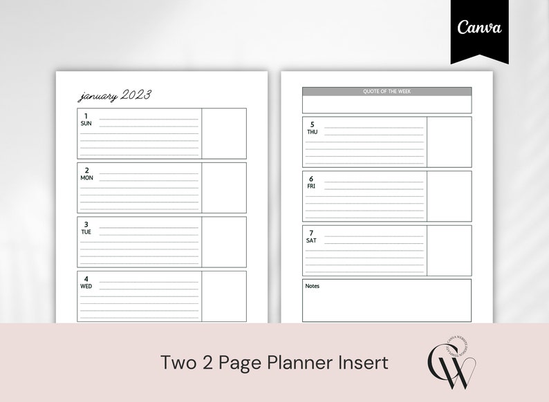 PLR 2023 Canva Planner Template Canva Template Pack Canva Etsy Australia