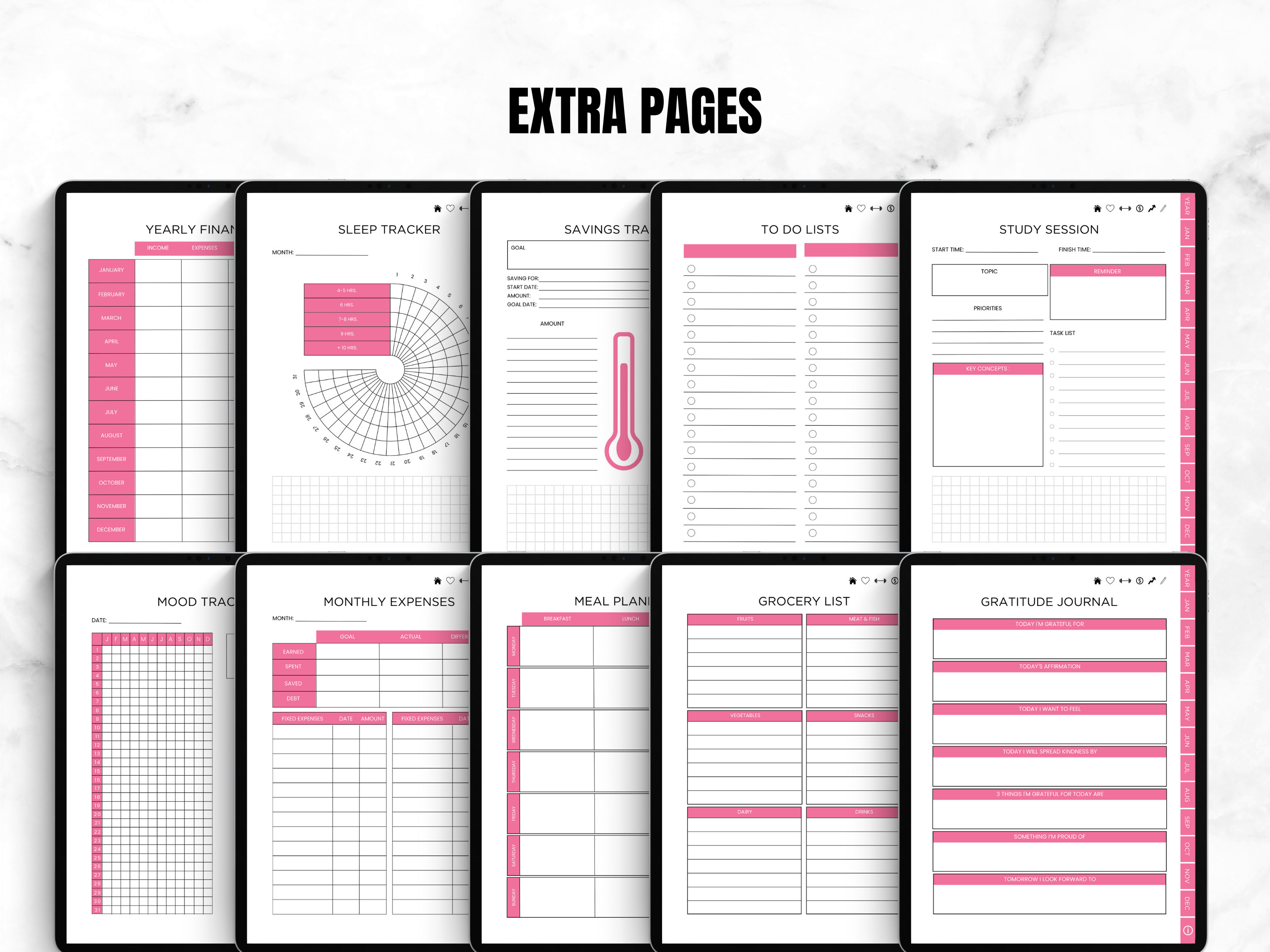 In My Girl Mom Era Self-care PLR Digital Planner Template Canva ...