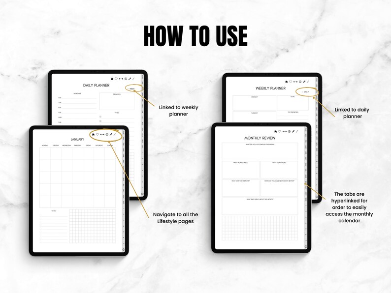 Resell Ultimate Canva Digital Planner Template, PLR Commercial Use