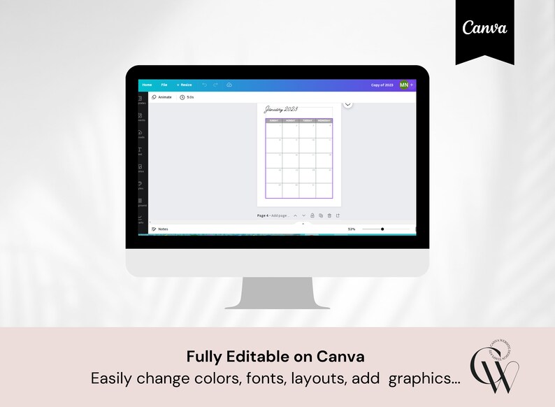 PLR 2023 Canva Planner Template Canva Template Pack Canva Etsy Australia