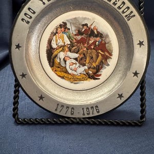 Bicentennial Pewter Plates - Etsy