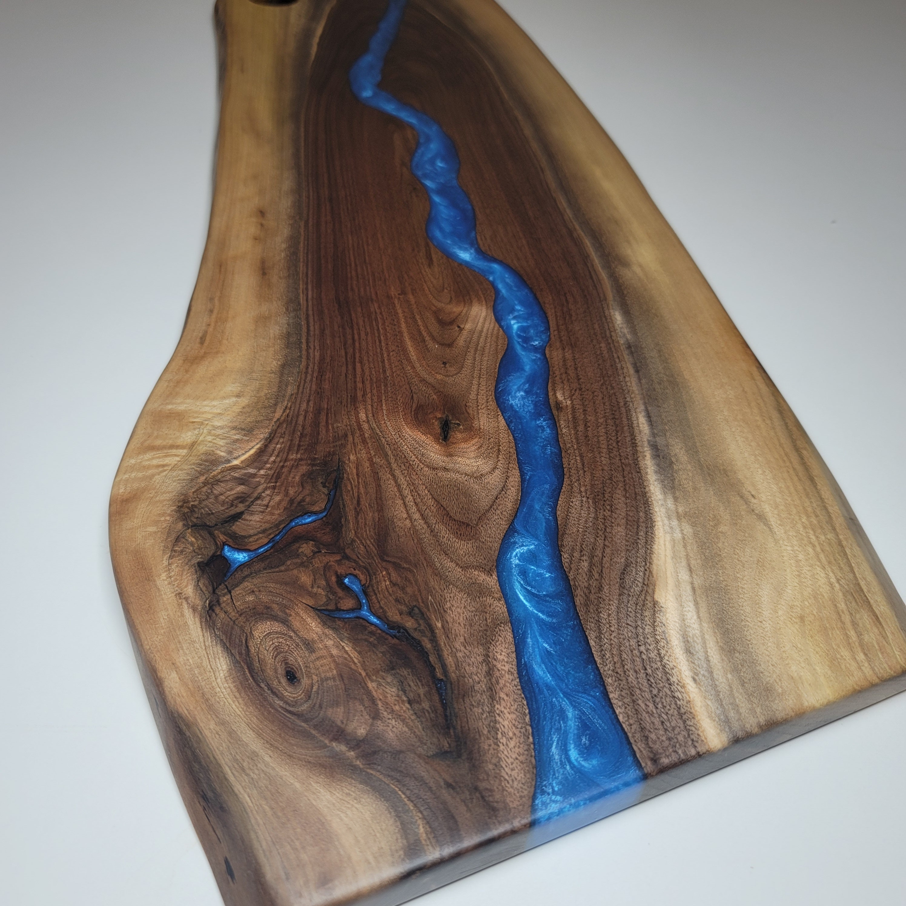 Live Edge Black Walnut Epoxy Resin Charcuterie Board Etsy