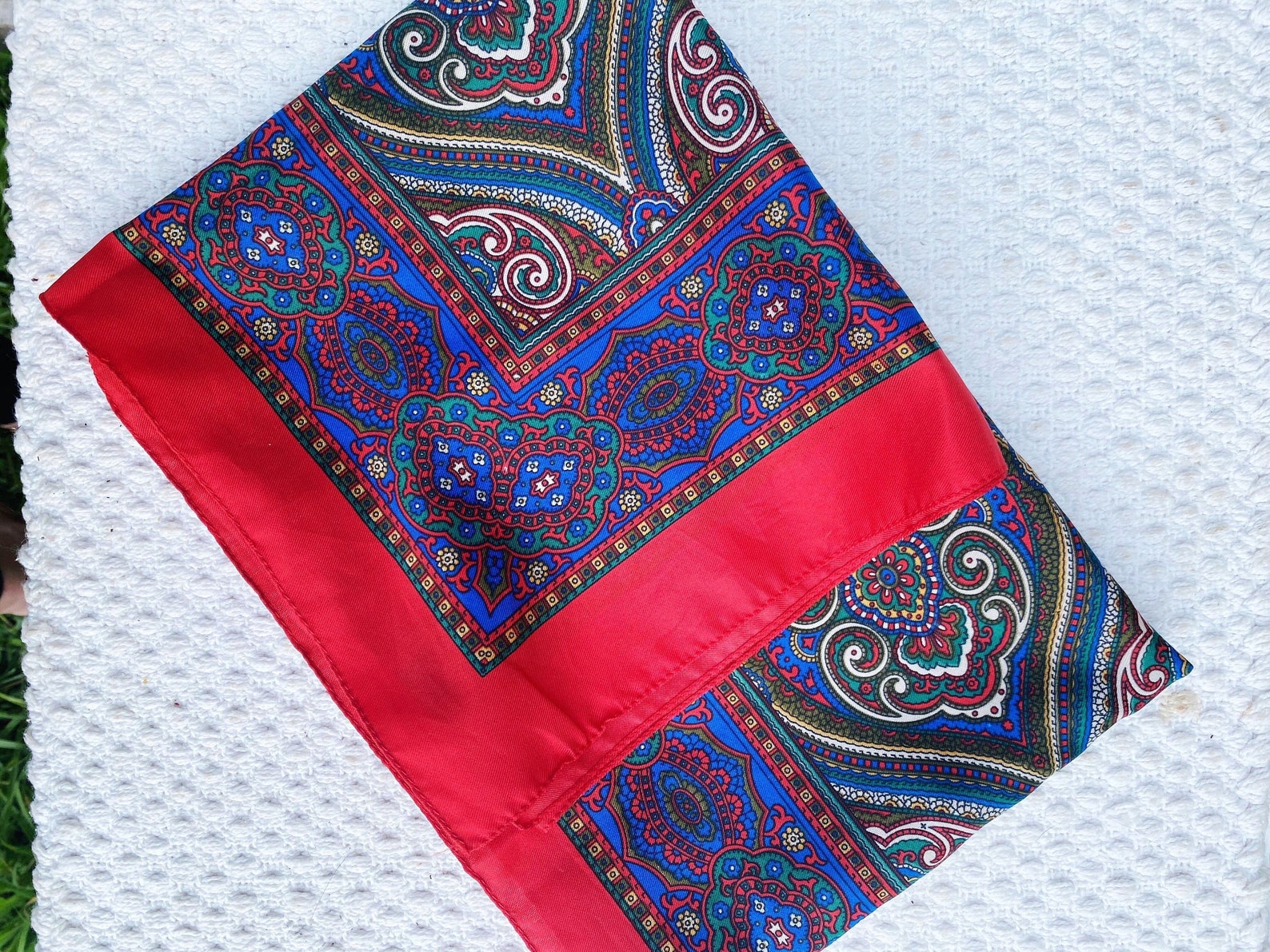 Art of the Scarf Tie Rack Italian Scarf Etsy