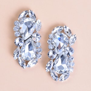 Crystal Chain Bridal Shoe Clips