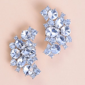 Rhinestone Neckline Shoe Clips