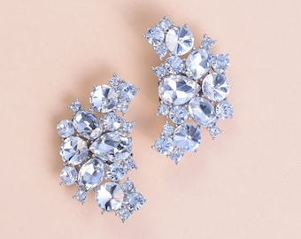 Rhinestone Neckline Shoe Clips