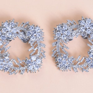 Crystal Frame Bridal Shoe Clips