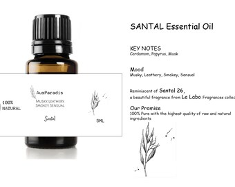 100% Nature Santal Essential Oil | Jardin de Paris| Thé Blanc | Lhôtel | Wedding Gifts | Christmas Gifts