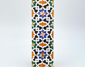 Bookmark - Screen printed on semi-rigid textile panel. Seville Collection ref.: Triana Ceramics
