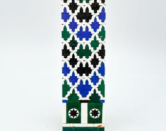 Bookmark - Screen printed on semi-rigid textile panel. Seville Collection ref.: Triana Ceramics