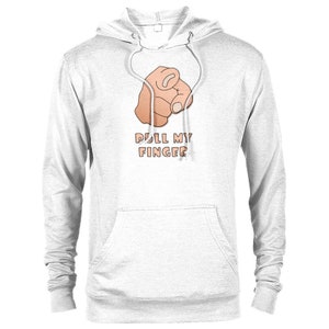 Pull My Finger Fart Funny Methane Stink Smelly Wind Gas Novelty Humour Premium Unisex Pullover Hoodie