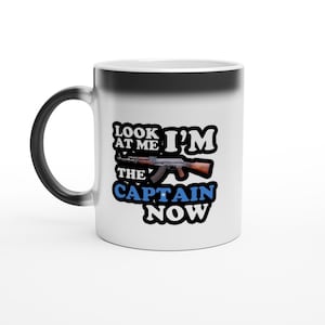 Kijk naar mij, ik ben de kapitein nu Somalische piraat magische 11oz keramische mok