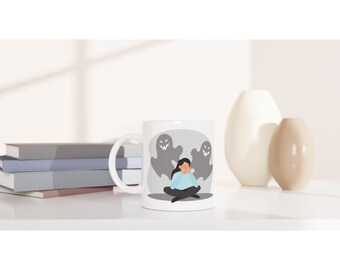 Your Mental Health Is A Priority Borderline Personality Disorder BPD Awareness Bipolar Demons White 11oz Ceramic Mug Cup