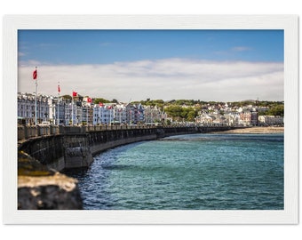 Douglas Bay. Isle of Man. Landscape Wall Art. Premium Semi-Glossy Paper Wooden Framed Poster