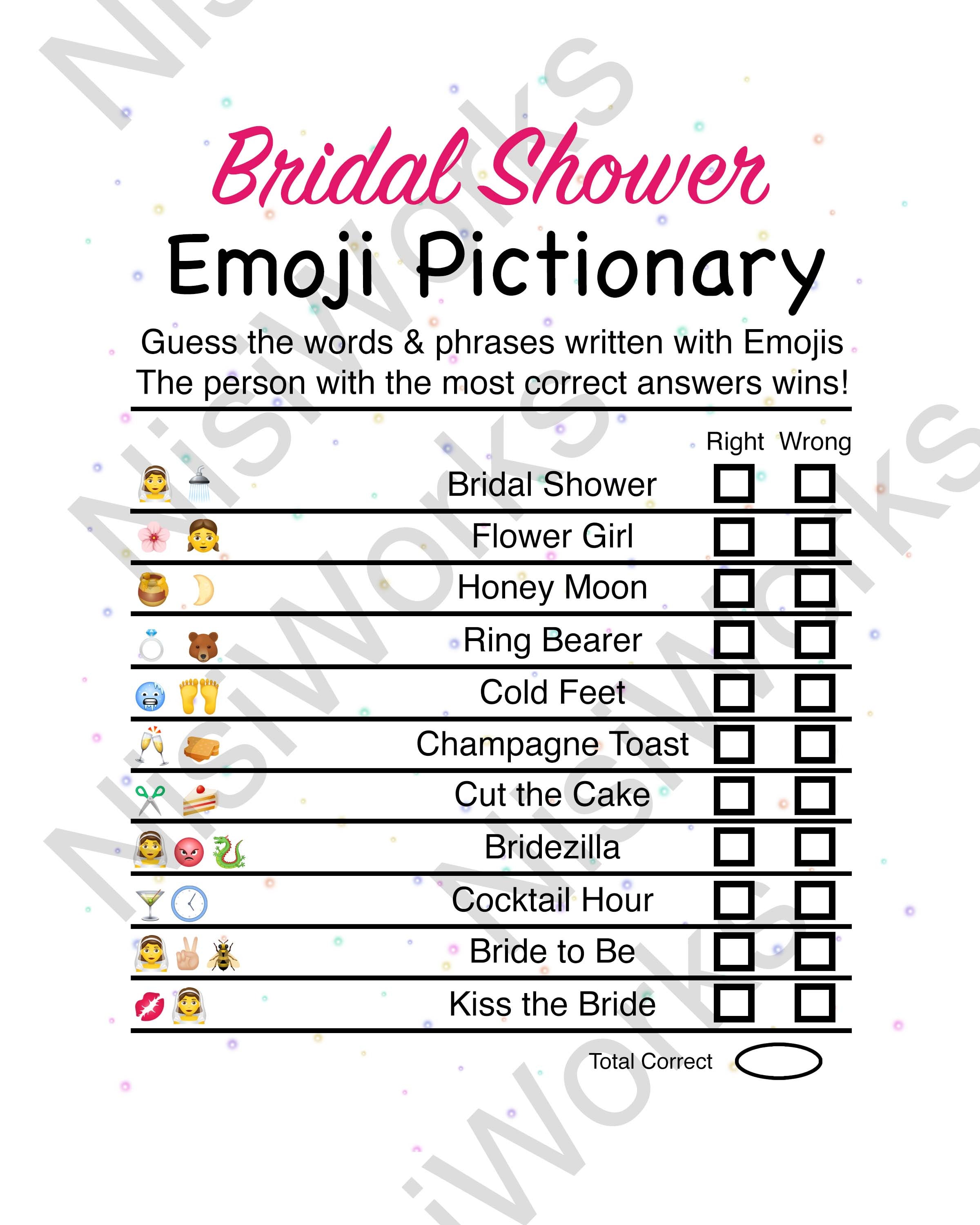 Bridal Shower Emoji Game Emoji Pictionary Printable Games Download Game Il Fullxfull.2530241156 L80a