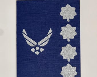 Wenskaart officier US Air Force (O-5) (luitenant-kolonel)