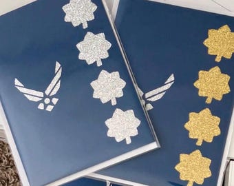 US Air Force Greeting Card (enlisted Rank Pattern) - Etsy