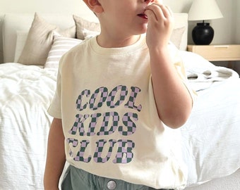 COOL KIDS CLUB | Cool Kids Shirt | Fun Shirt For Kids | gifts for kids | gender neutral shirt | retro groovy shirt | toddler t shirt