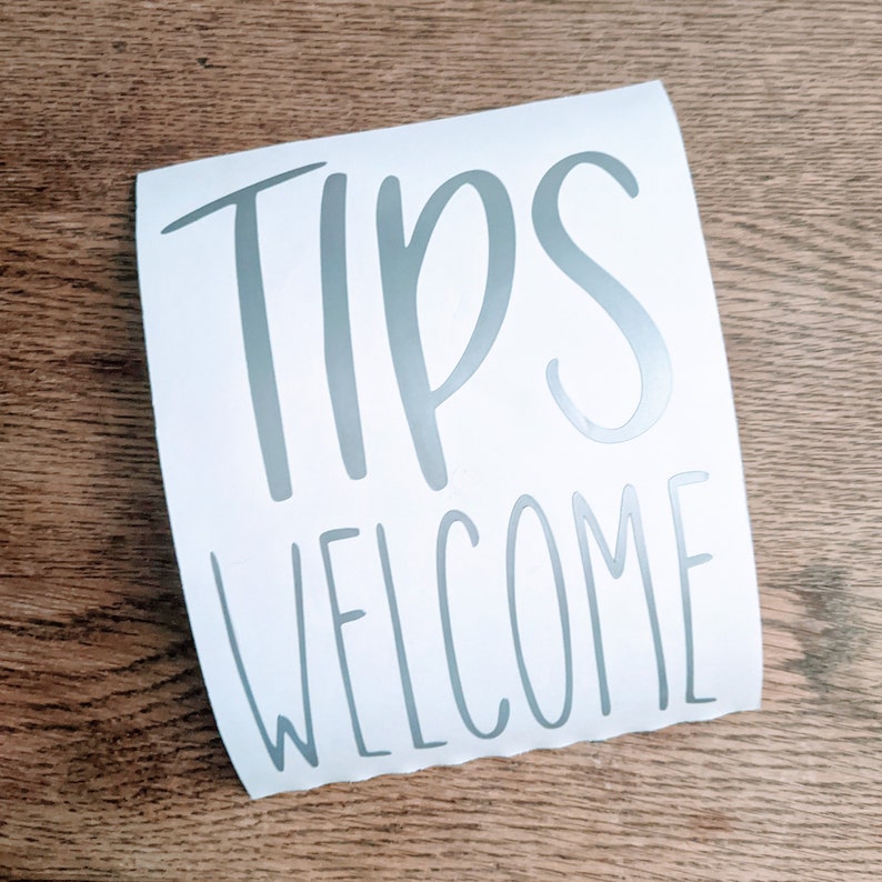 Tips Vinyl Sticker Decal Etsy