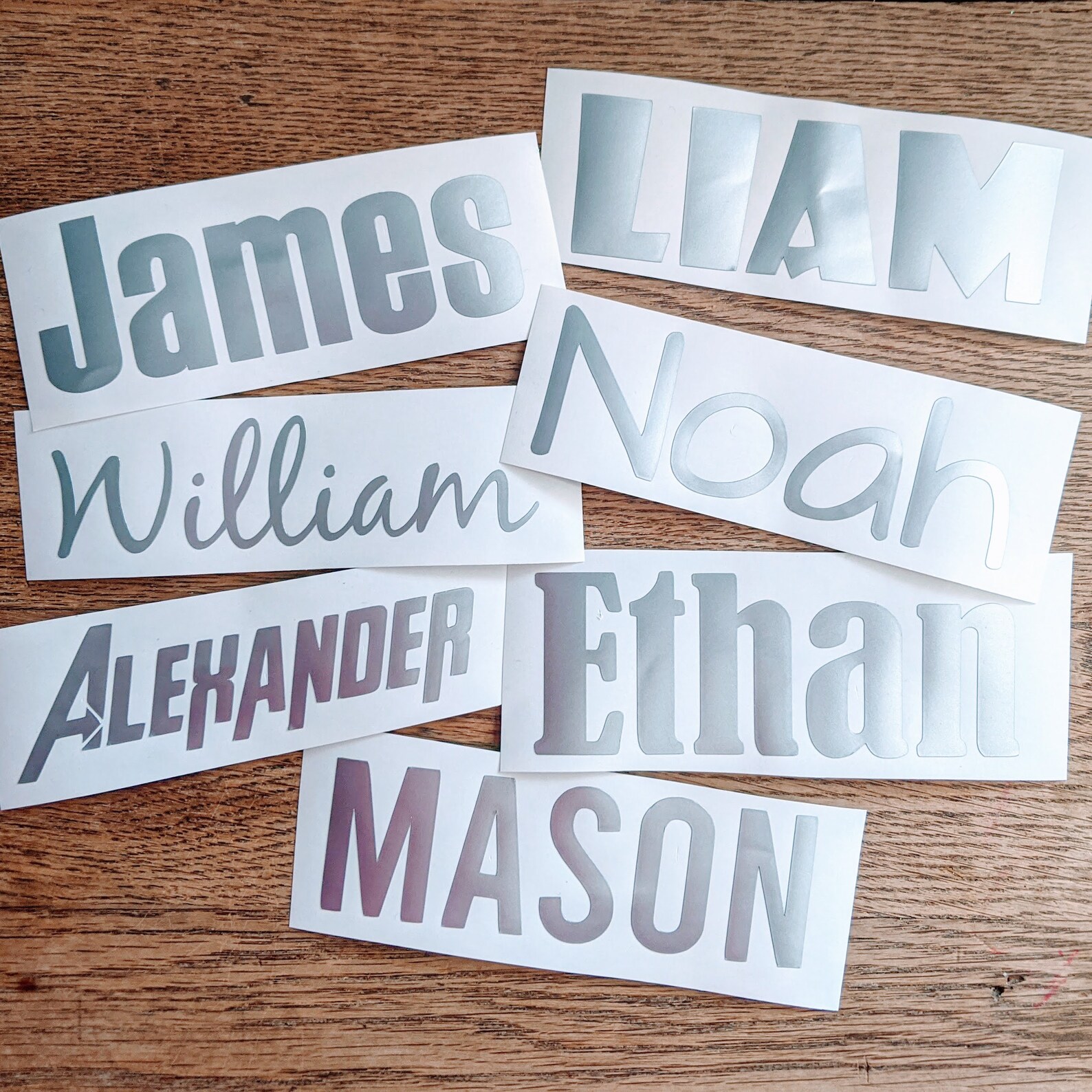 Custom Name Vinyl Sticker | Etsy