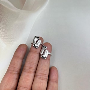Oxidized Toe Ring Indian silver plated Toe Ring For Women German Silver Toe jewelry Bollywood jewelry gift for her traditional boho jewelry
